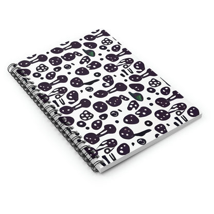 Pattern Perfect: Your Go-To Spiral Notebook in Chic Black and White