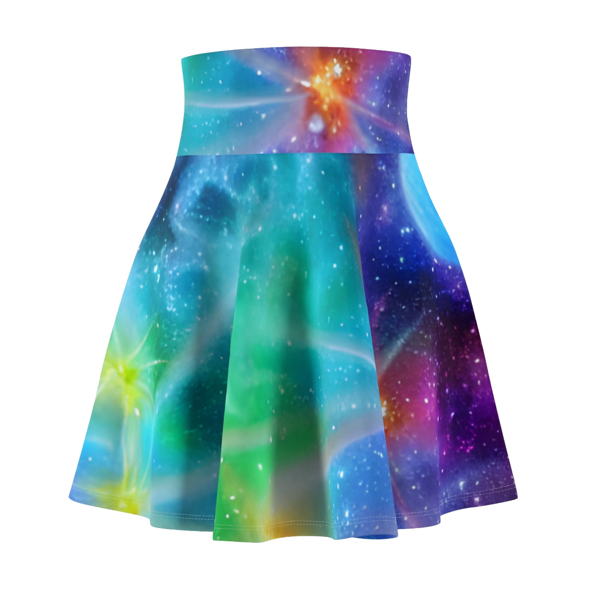 Stargazing Skirt: Bold & Bright Galaxy Print