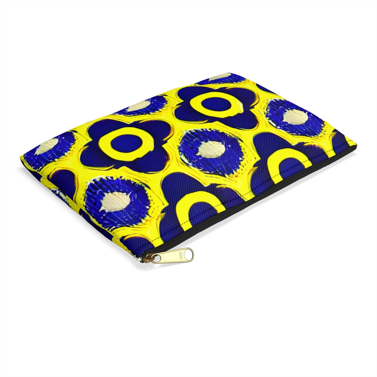 Cheery Zipper Pouch with a Fun Circular Design