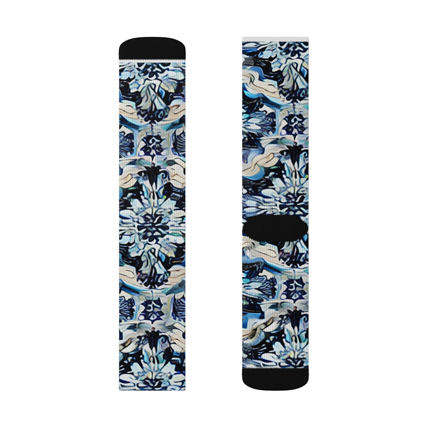 Blue & Black Camo Socks: Legwear That Stands Out