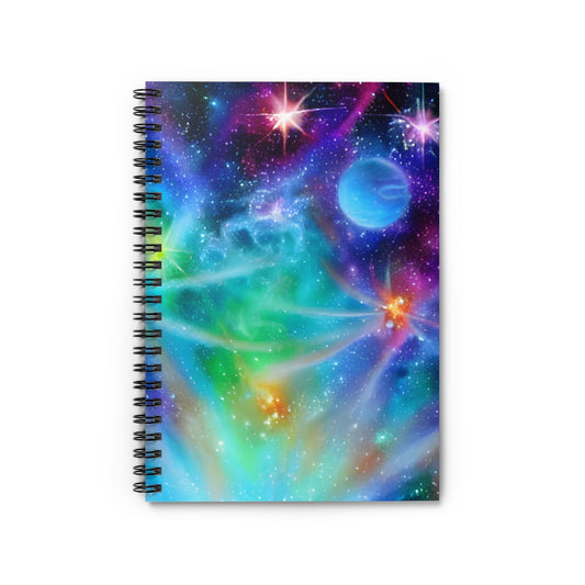 Galactic Spiral Notebook: Colorful Cosmos at Your Fingertips