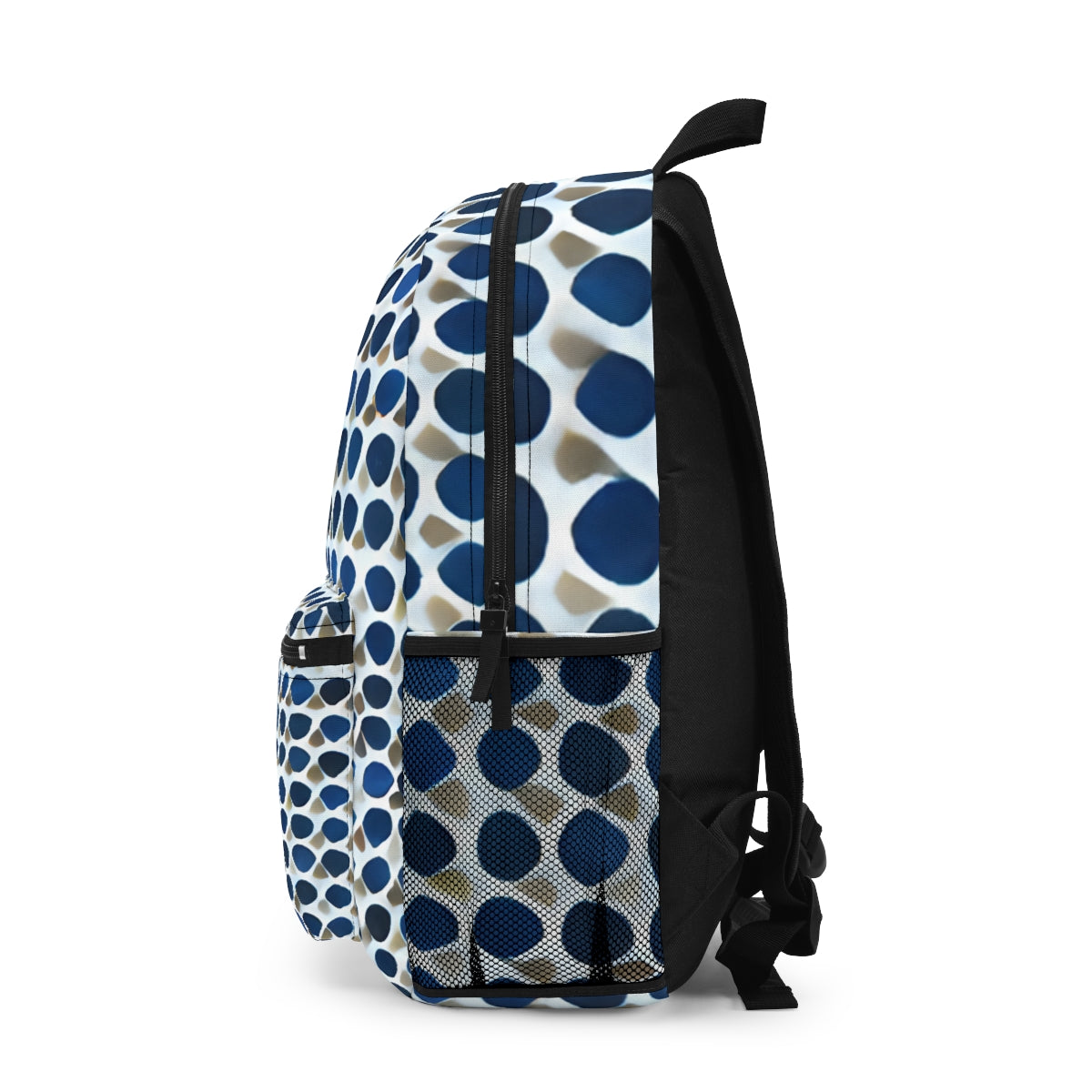 Stylish Blue Polka Dot Backpack - Perfect for Daily Use!