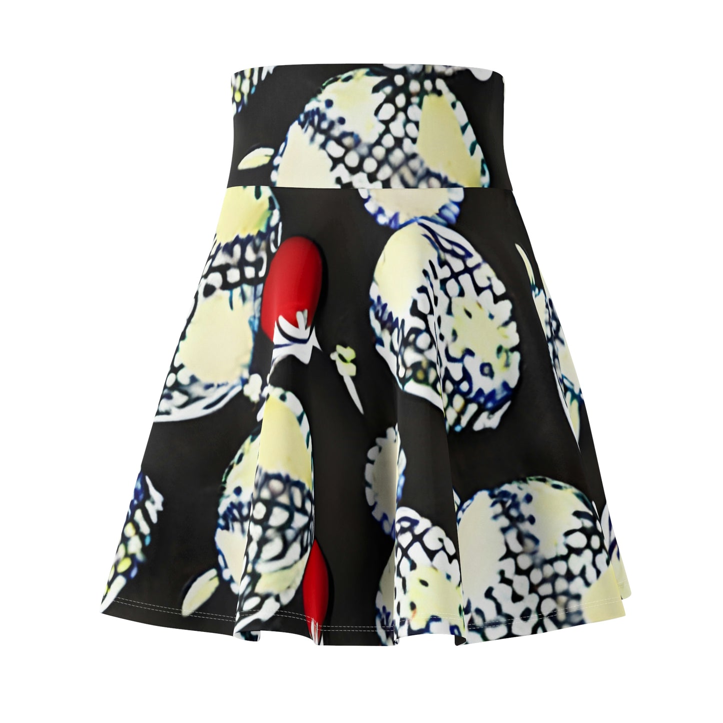 Flower Power: Chic Black and White Skirt