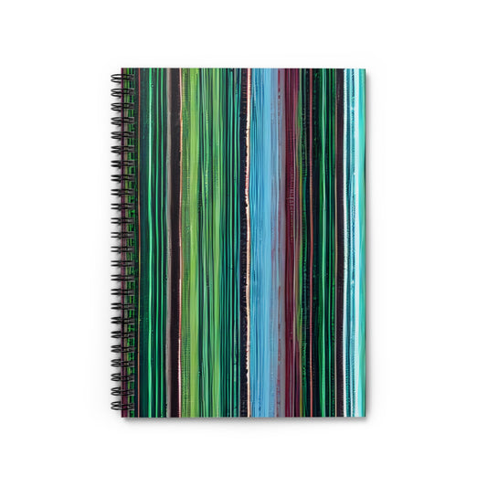 Striped Spiral Notebook: Vibrant Colors for Creative Inspiration