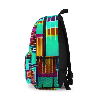 Geometric-patterned Colorful Backpack for Style-savvy Adventure