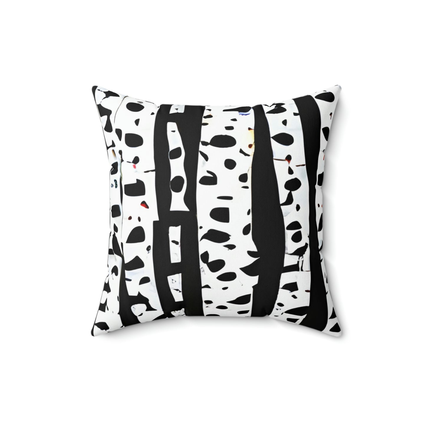 Nature-Inspired Birch Tree Pillow in Timeless Black & White