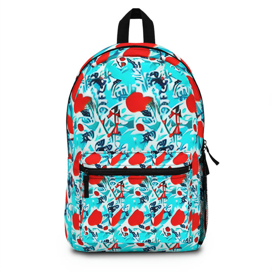 Carry Your Heart Everywhere with This Vibrant Flower and Heart Embellished Backpack