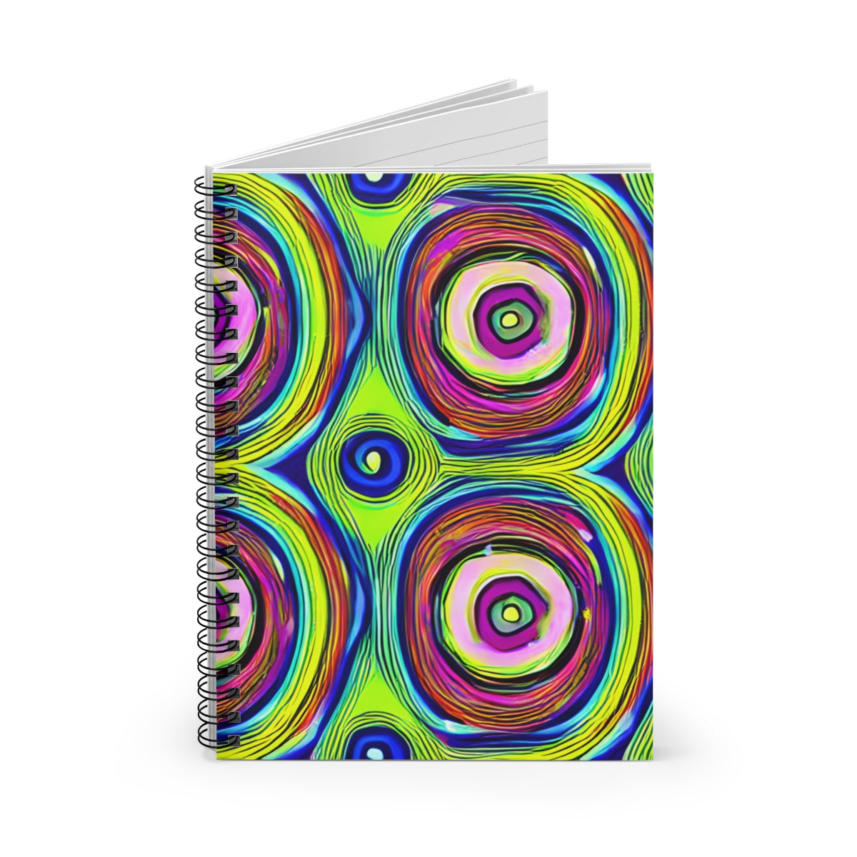 Colorful Circle Spiral Notebook: Organize with Style!