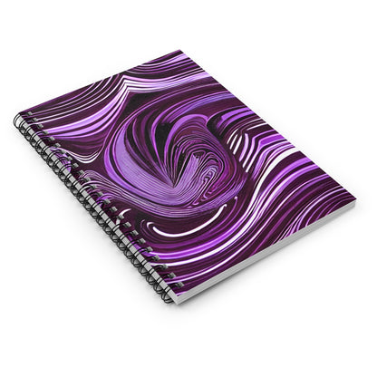 Purple and White Swirl Spiral Notebook: A Unique Addition to Your Note-Taking!