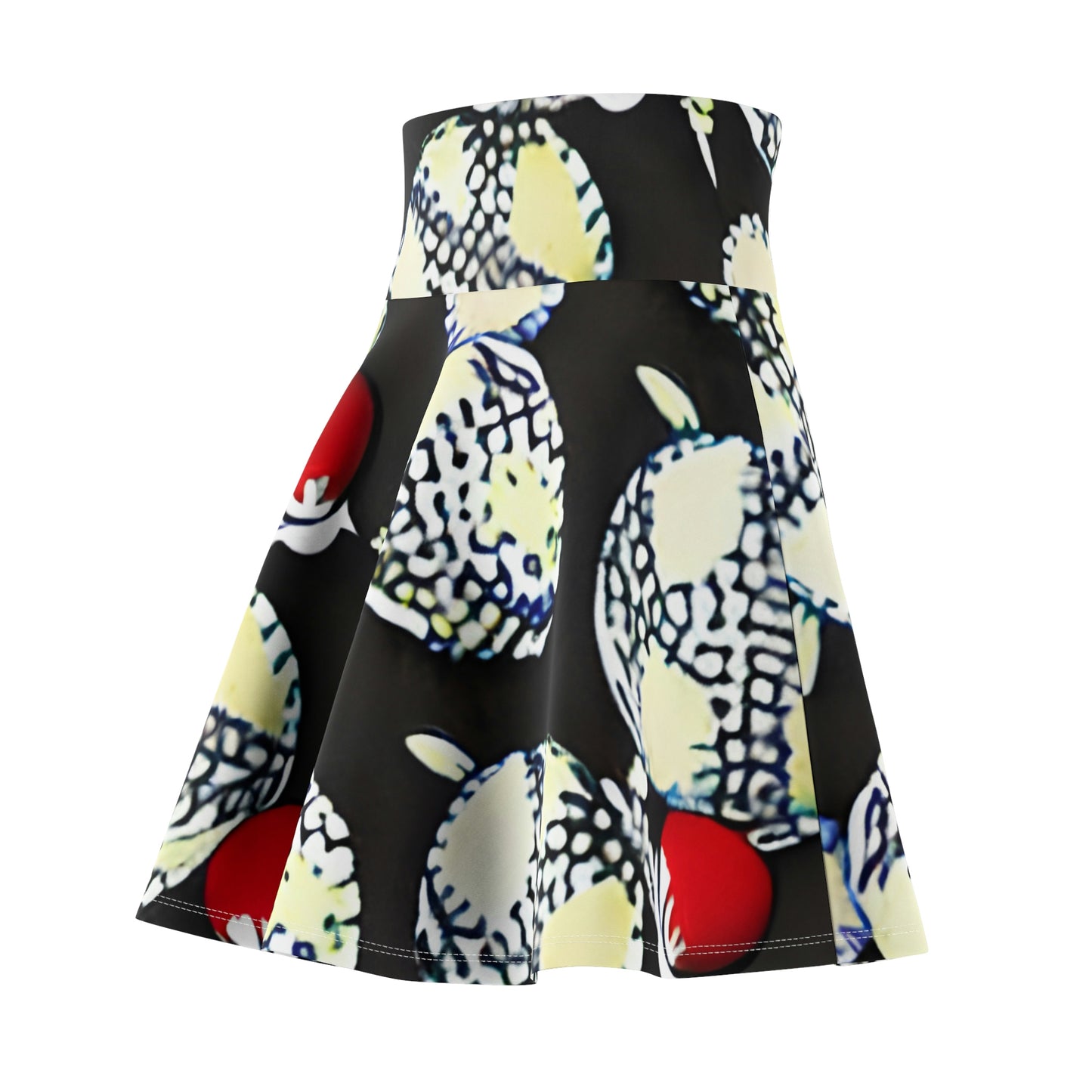 Flower Power: Chic Black and White Skirt