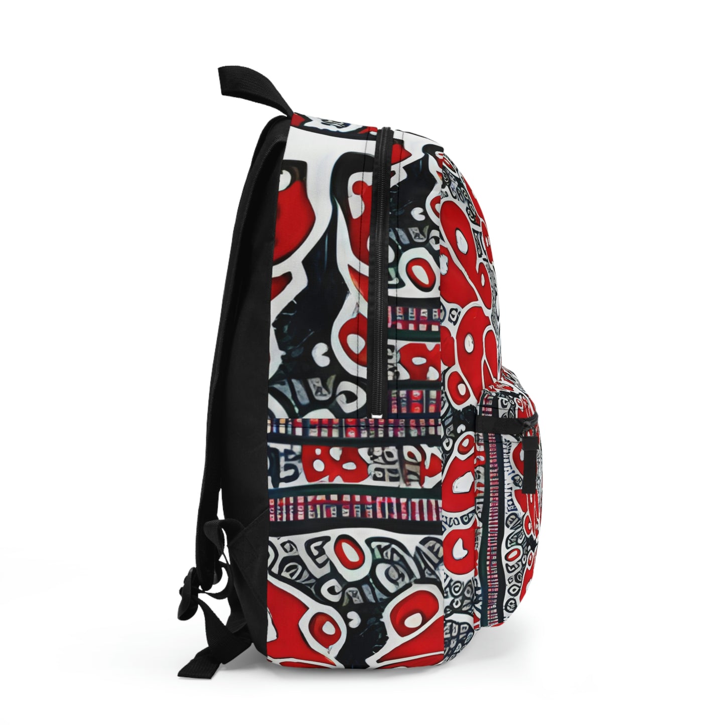 Bold Red and White Backpack: Stand Out on the Go!