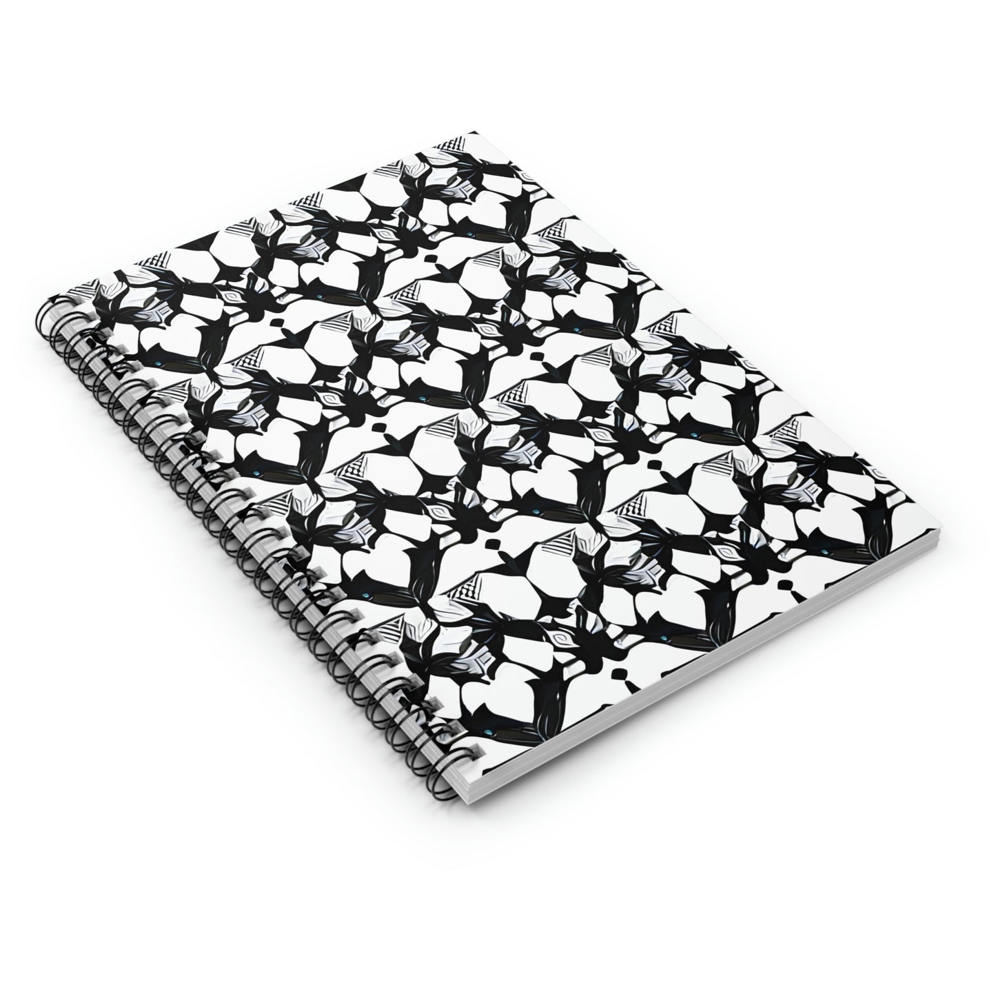 Modern Monochrome Notebook: The Sleek Spiral with Timeless Style