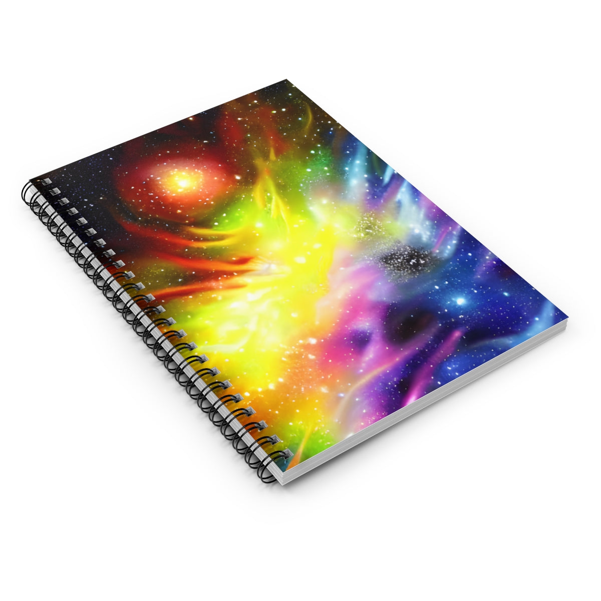 Galactic Dreams: A Colorful Spiral Notebook