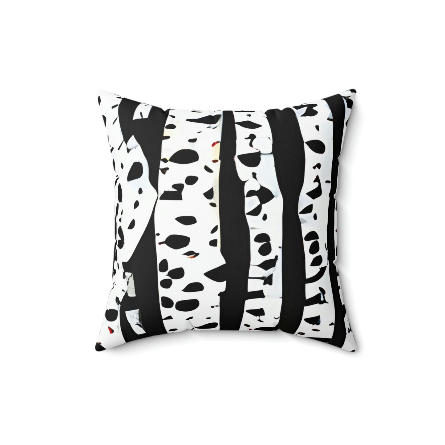 Nature-Inspired Birch Tree Pillow in Timeless Black & White