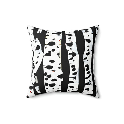 Nature-Inspired Birch Tree Pillow in Timeless Black & White