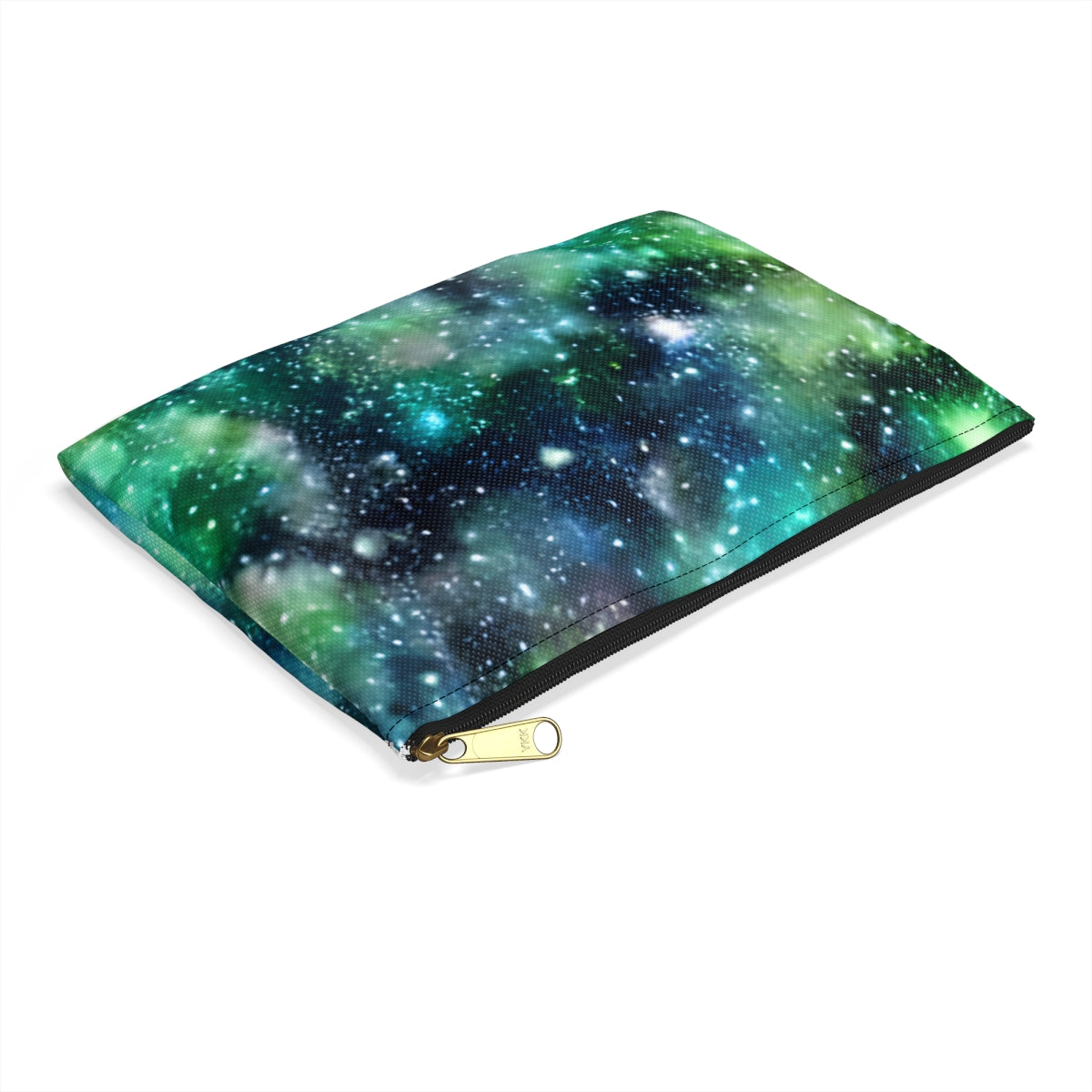 Galactic Blue & Green Pouch: Keep Your Accessories Organized