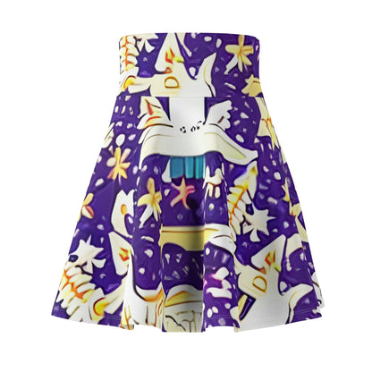 Purrfectly Purple Feline Skirt: A Fun addition to your closet