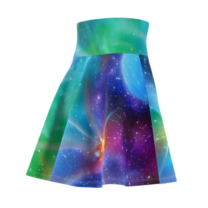 Stargazing Skirt: Bold & Bright Galaxy Print