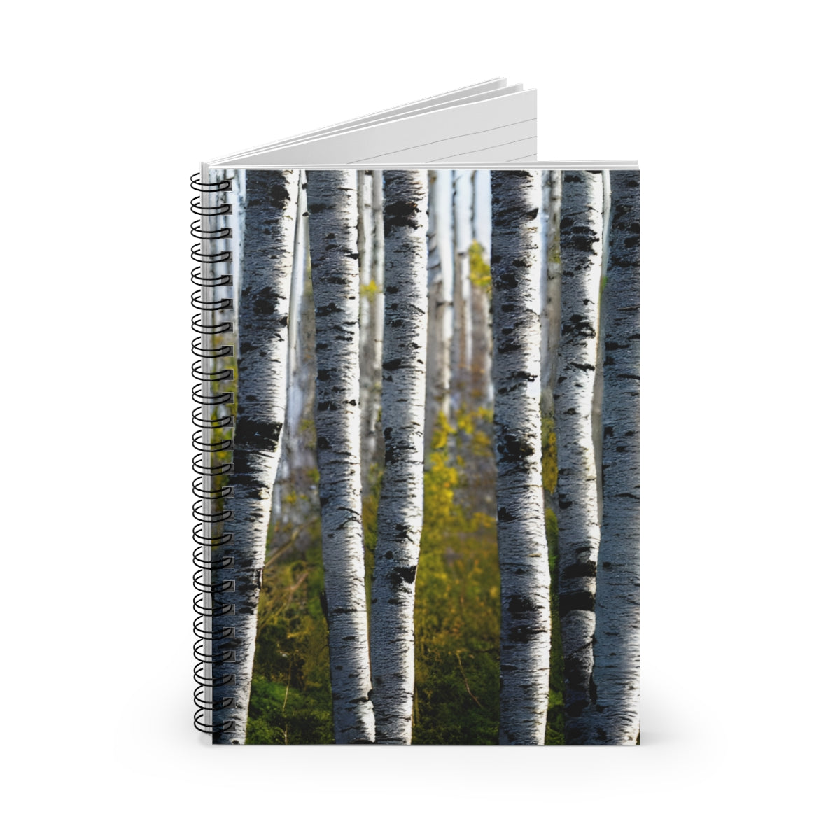 Birch Tree Backdrop Spiral Notebook for Creative Note-taking