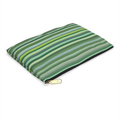 Colorful Striped Zipper Pouch: Organize Your Essentials with Style