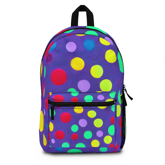 Purple Perfection: The Polka Dot Backpack That Pops!