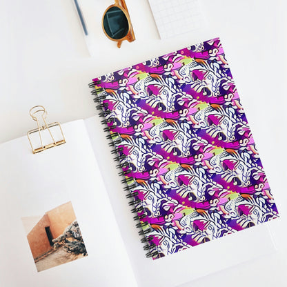 Purple and White Spiral Notebook: Stylish and Functional