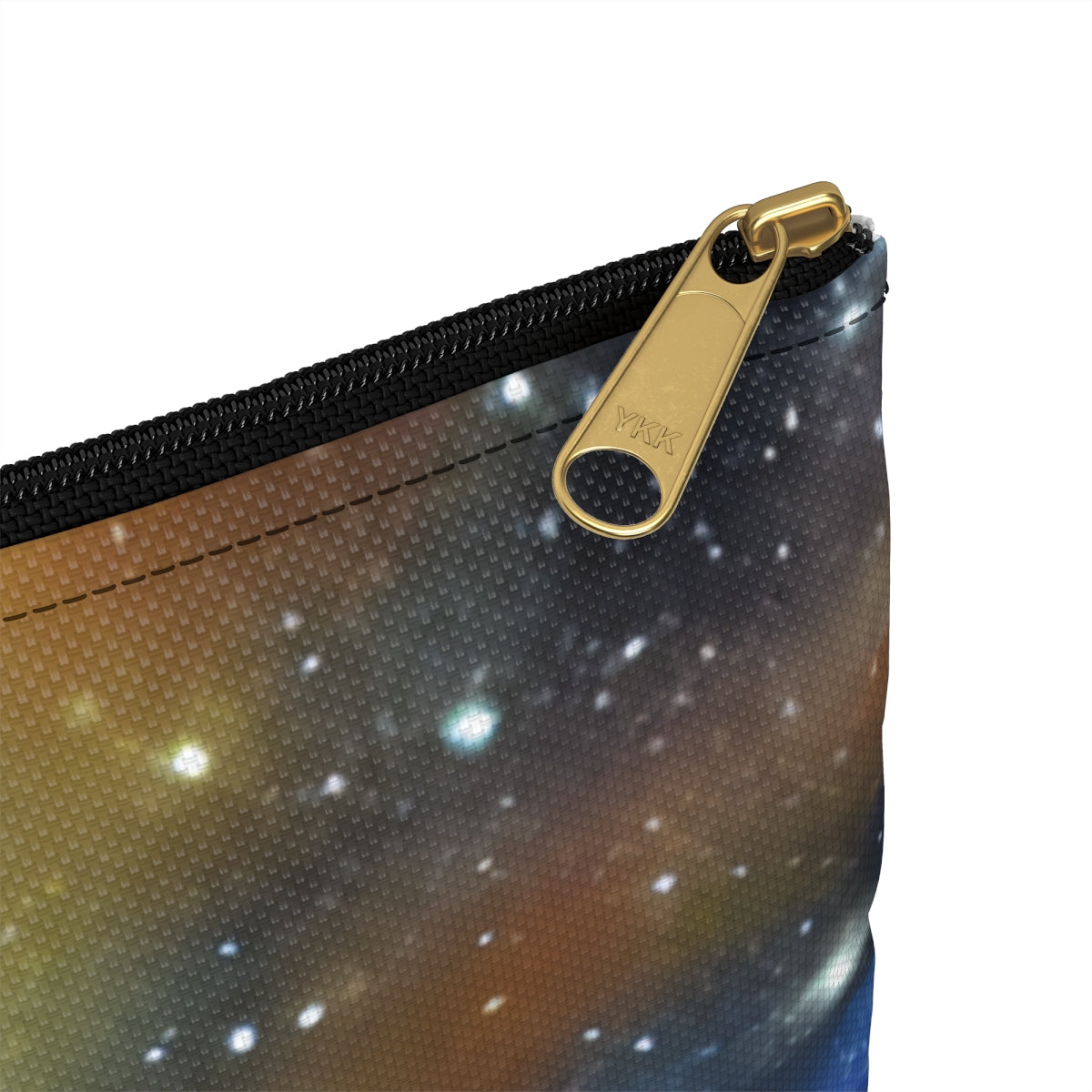 Zipper Pouch with Cosmic Flair: Colorful Space Background Design