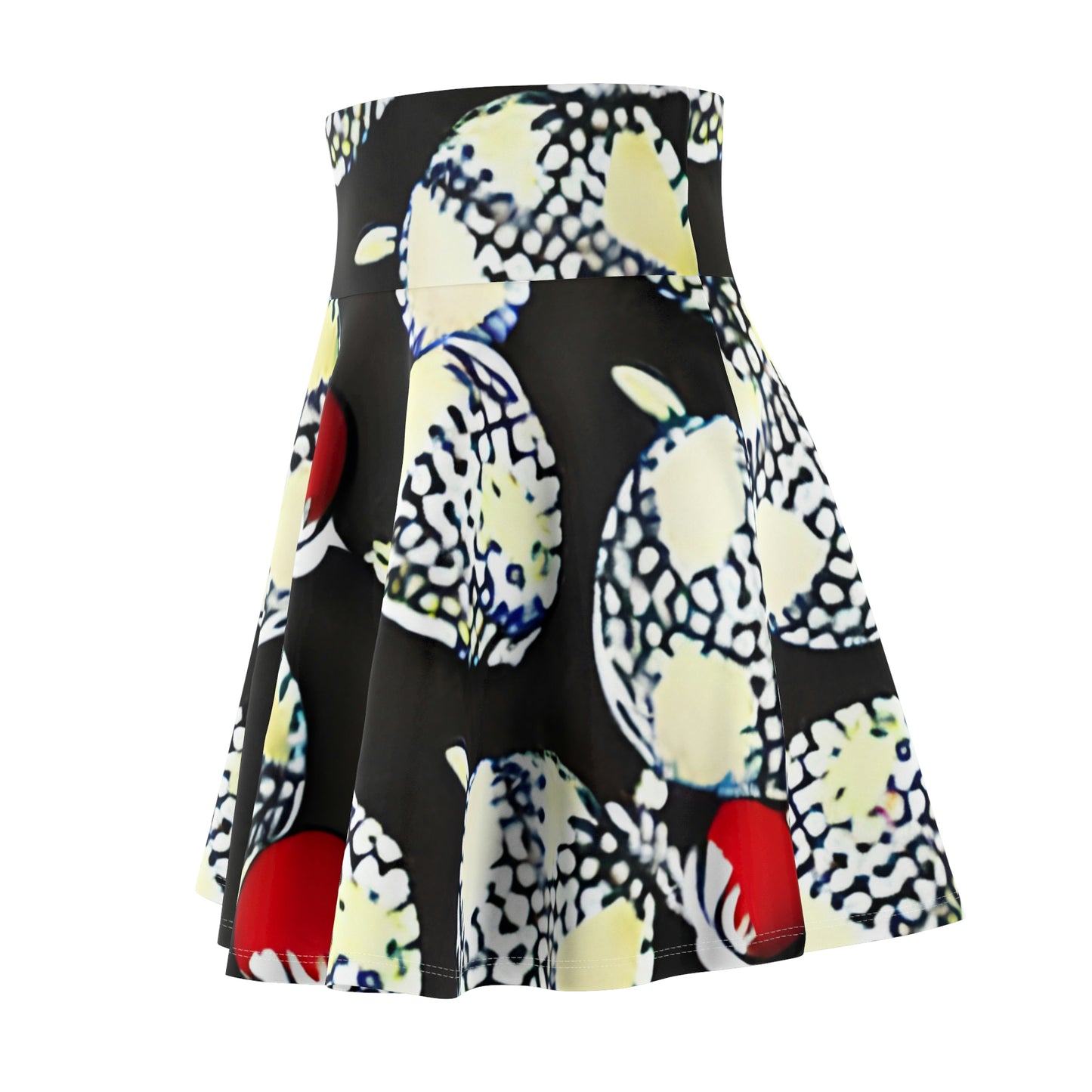 Flower Power: Chic Black and White Skirt