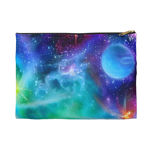 Galactic Bliss: Colorful Accessories Pouch for Travel