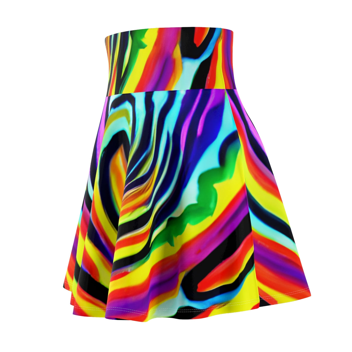 Wild and Striped: The Colorful Skirt with Zebra Flair