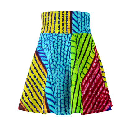 Vibrant African Print Skater Skirts for Women - Shop Now!