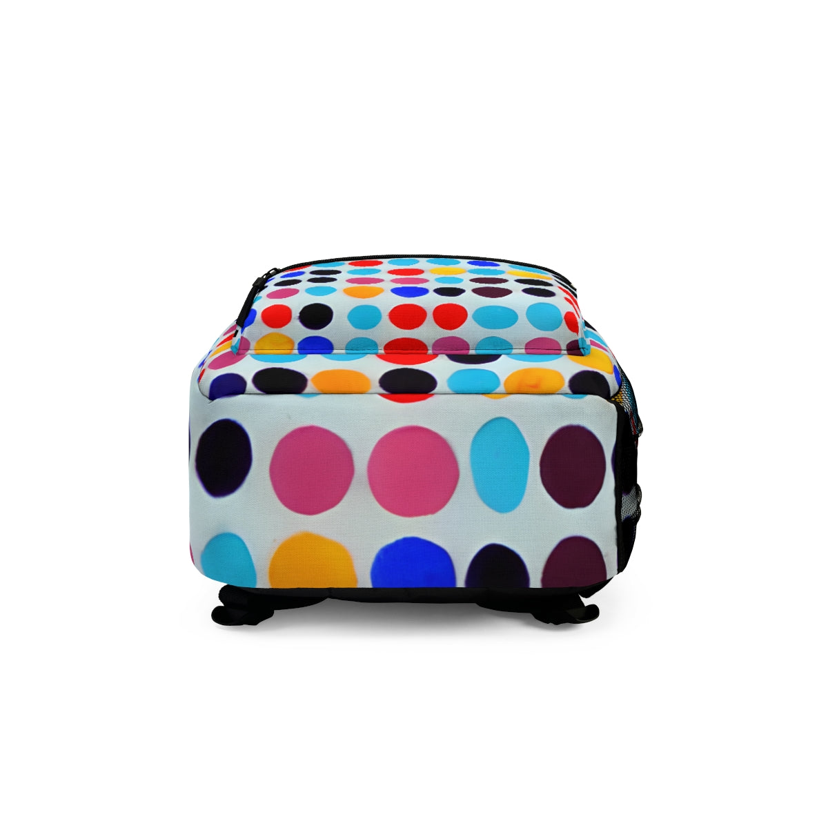 Playful Polka Dots: Colorful Backpack with a Bold Twist