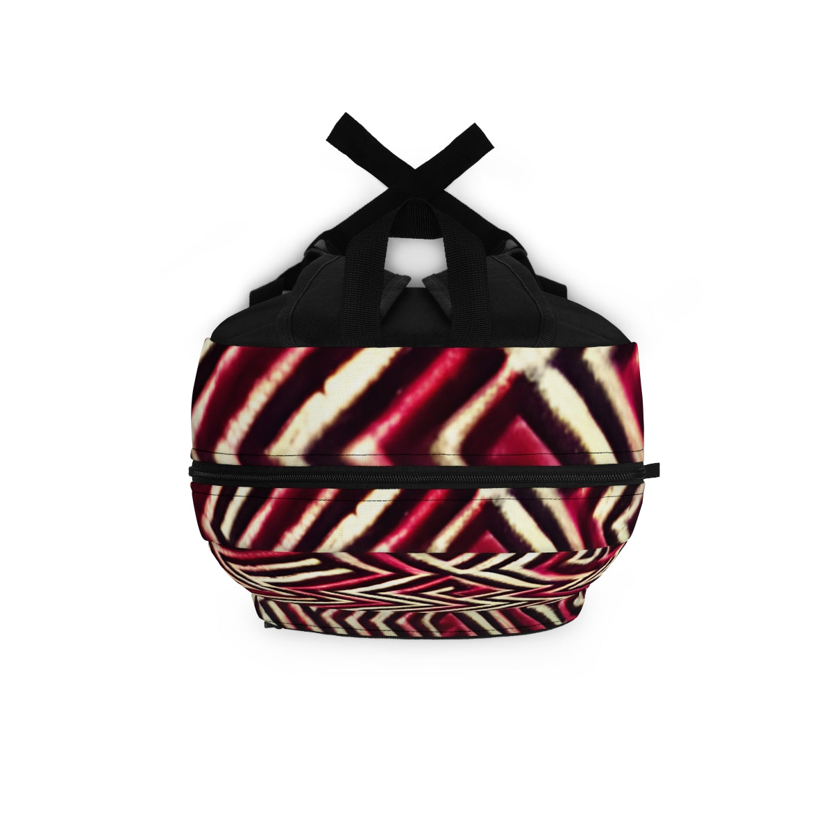 Bold Zigzag Backpack in Red and Black