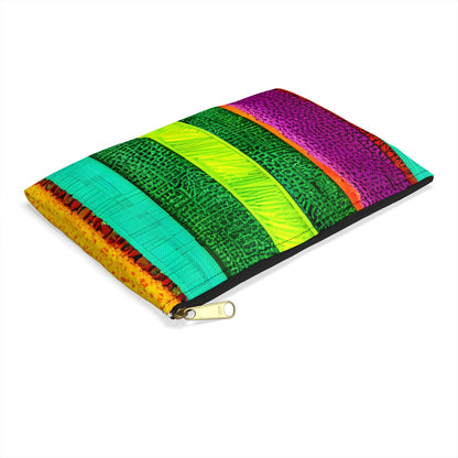 Stripe Up Your Life: A Vibrant Zippered Pouch