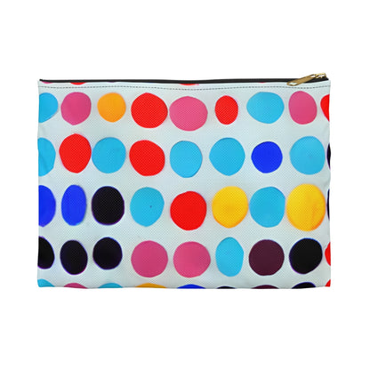 Get Organized with Our Vibrant Polka Dot Makeup Bag!