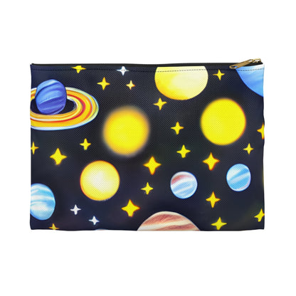 Explore the Galaxy: Planets & Stars Zipper Pouch