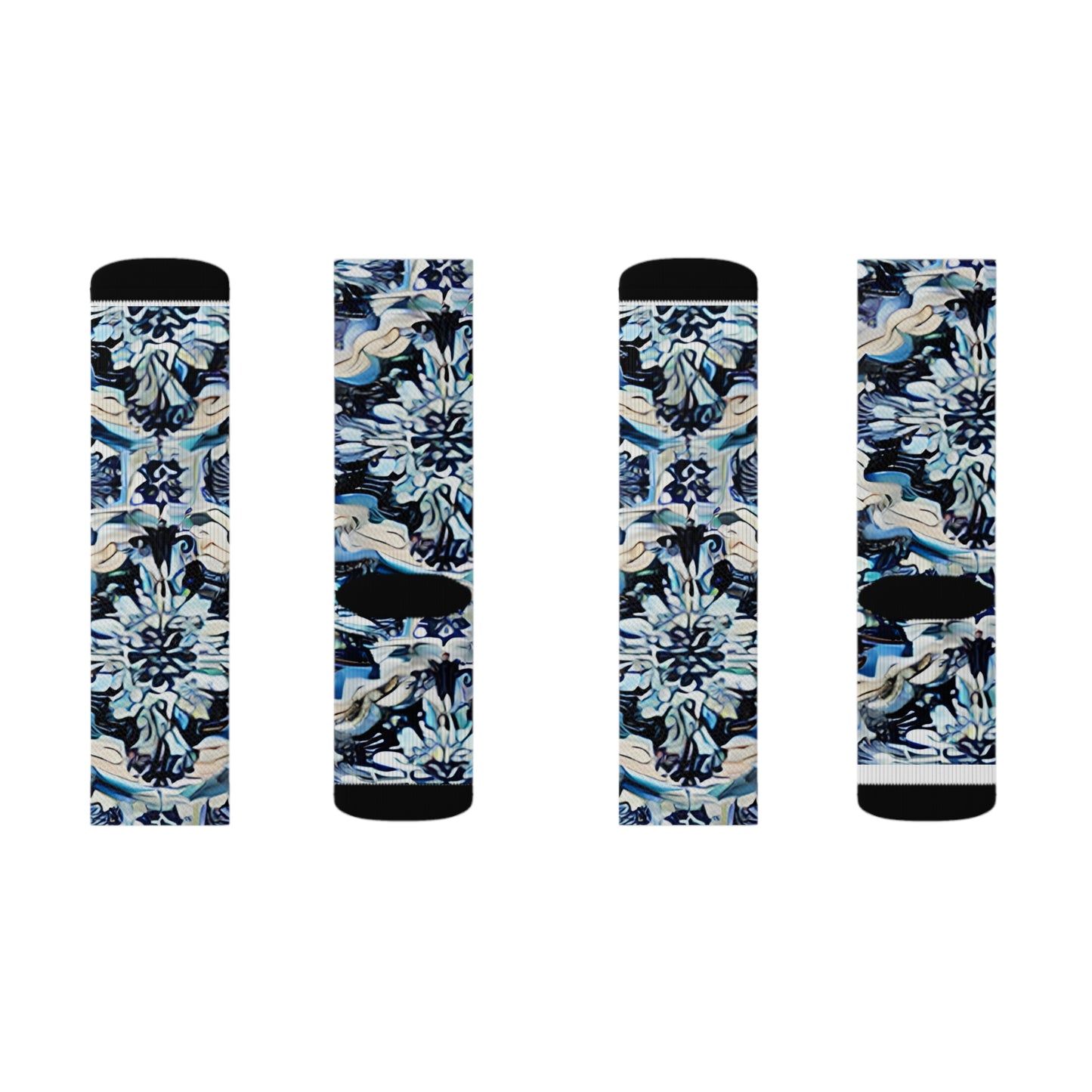 Blue & Black Camo Socks: Legwear That Stands Out