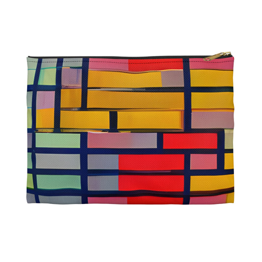 Colorful Square Zippered Pouch - Organize in Style!