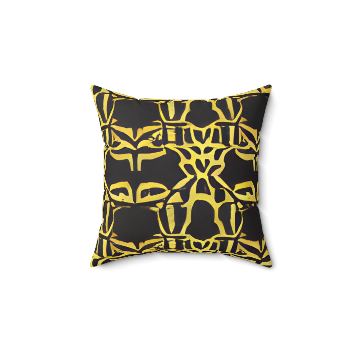 Bold Geometric Pillow in Yellow and Black: Add Modern Flair to Your Home