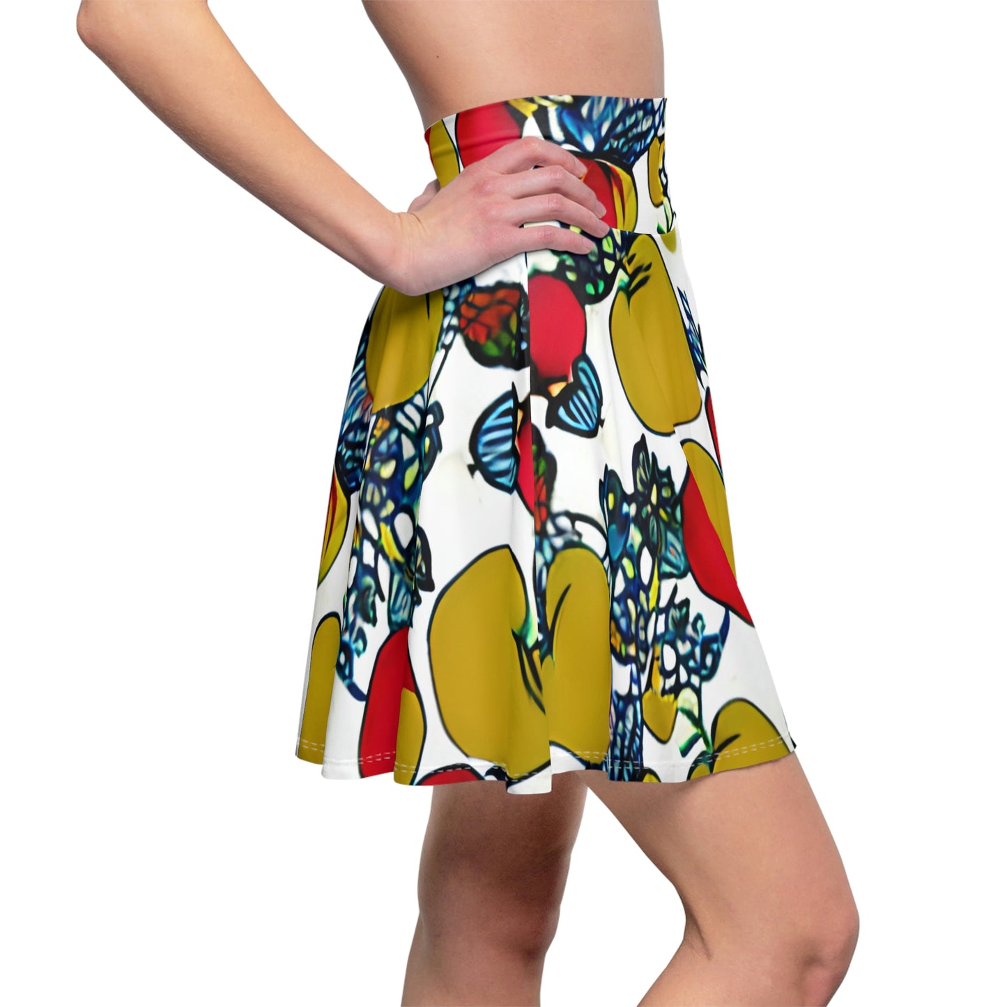 Tropical Delight: Fruit-Printed Skirt for Women