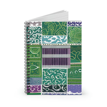 Colorful Spiral Notebook: Add a Pop of Vibrant Blue, Green and Purple to Your Note-Taking!