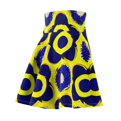 Circles and Sunshine: Yellow and Blue Skirt for Style and Fun