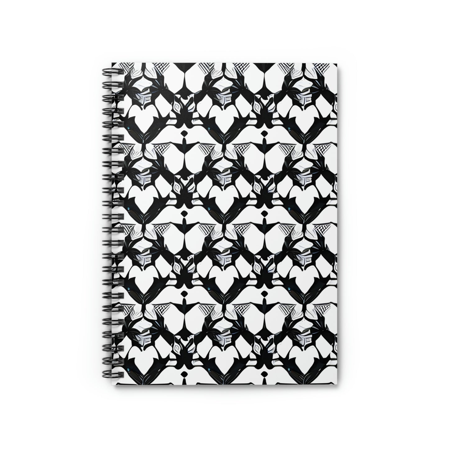 Modern Monochrome Notebook: The Sleek Spiral with Timeless Style