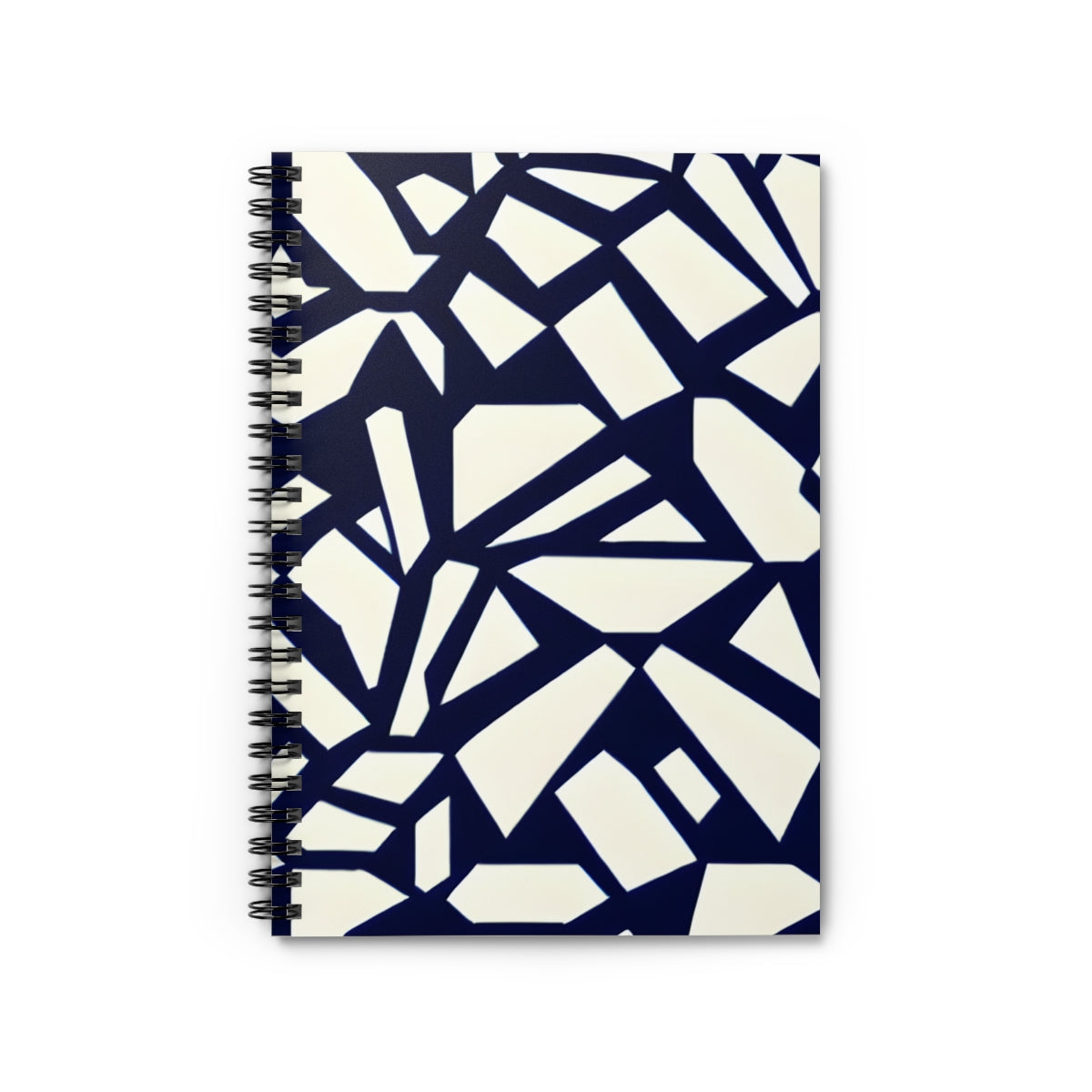 Get Organized with Our Stylish Black and White Geometric Spiral Notebook