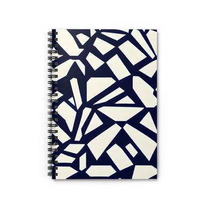 Get Organized with Our Stylish Black and White Geometric Spiral Notebook