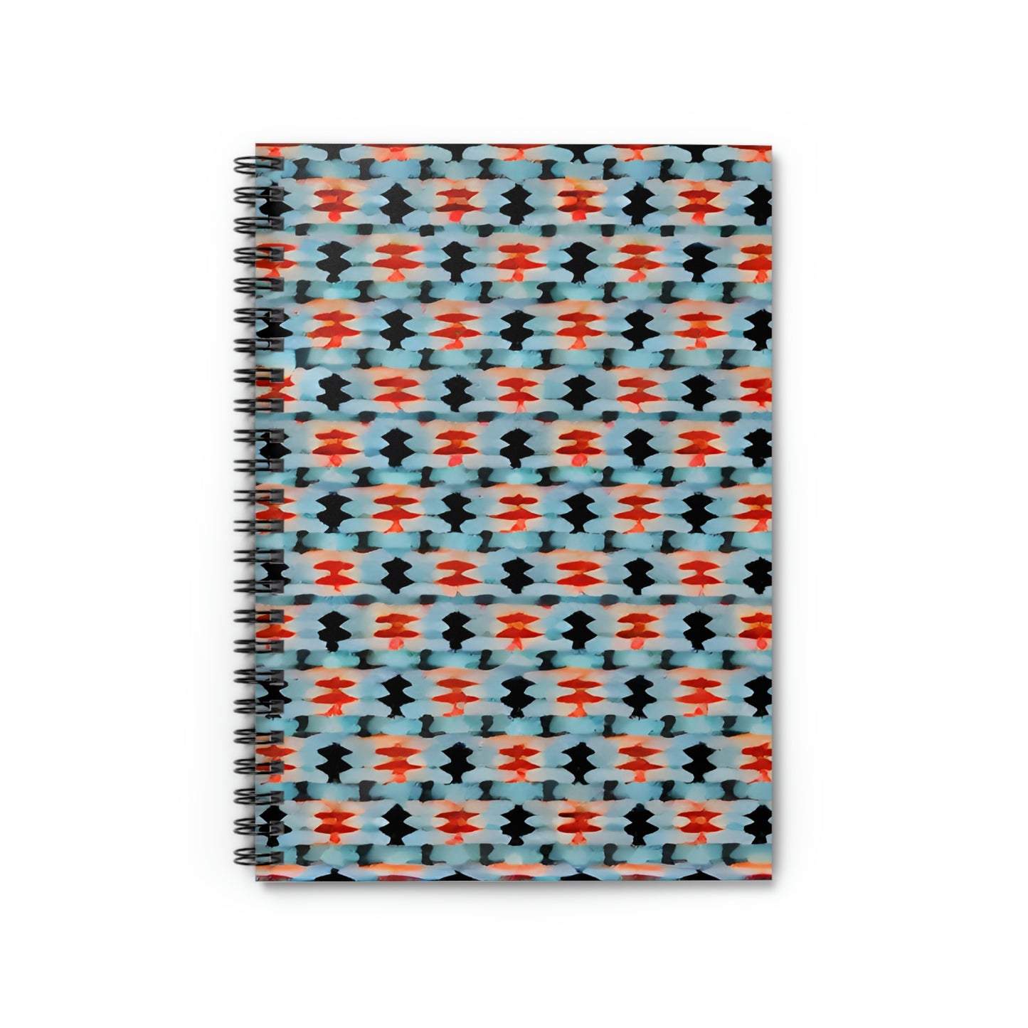 Orange & Blue Spiral Notebook: Patterned Inspiration on Every Page