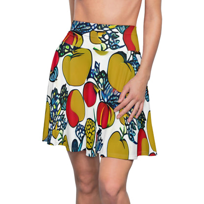 Tropical Delight: Fruit-Printed Skirt for Women