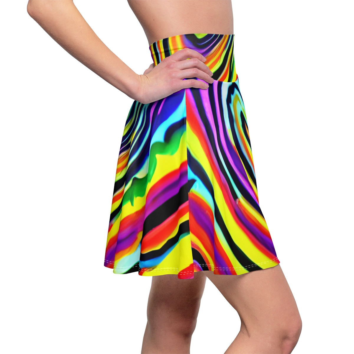 Wild and Striped: The Colorful Skirt with Zebra Flair