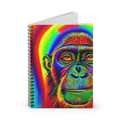 Chimpanzee-Inspired Spiral Notebook: Bright, Playful & Fun!