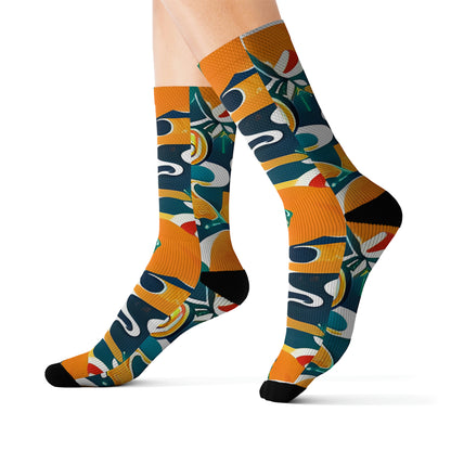 A Burst of Color: Vibrant Socks with an Eye-Catching Design